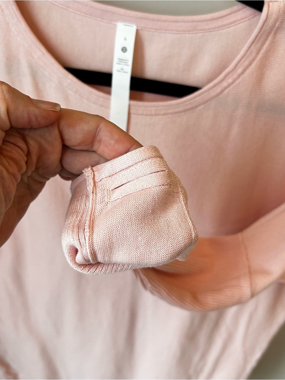 lululemon athletica Dusty Pink Crewneck Shirt Athleisure Size 6 Loungewear - Picture 11 of 13
